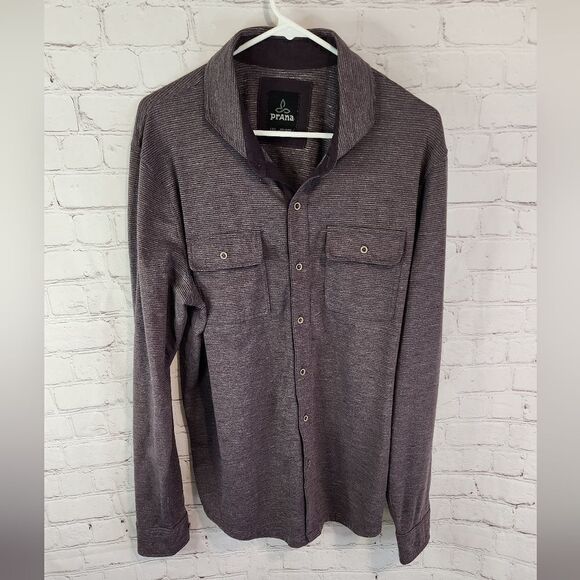 Men's Prana longsleeve button-down shirt, size Large - Picture 1 of 3